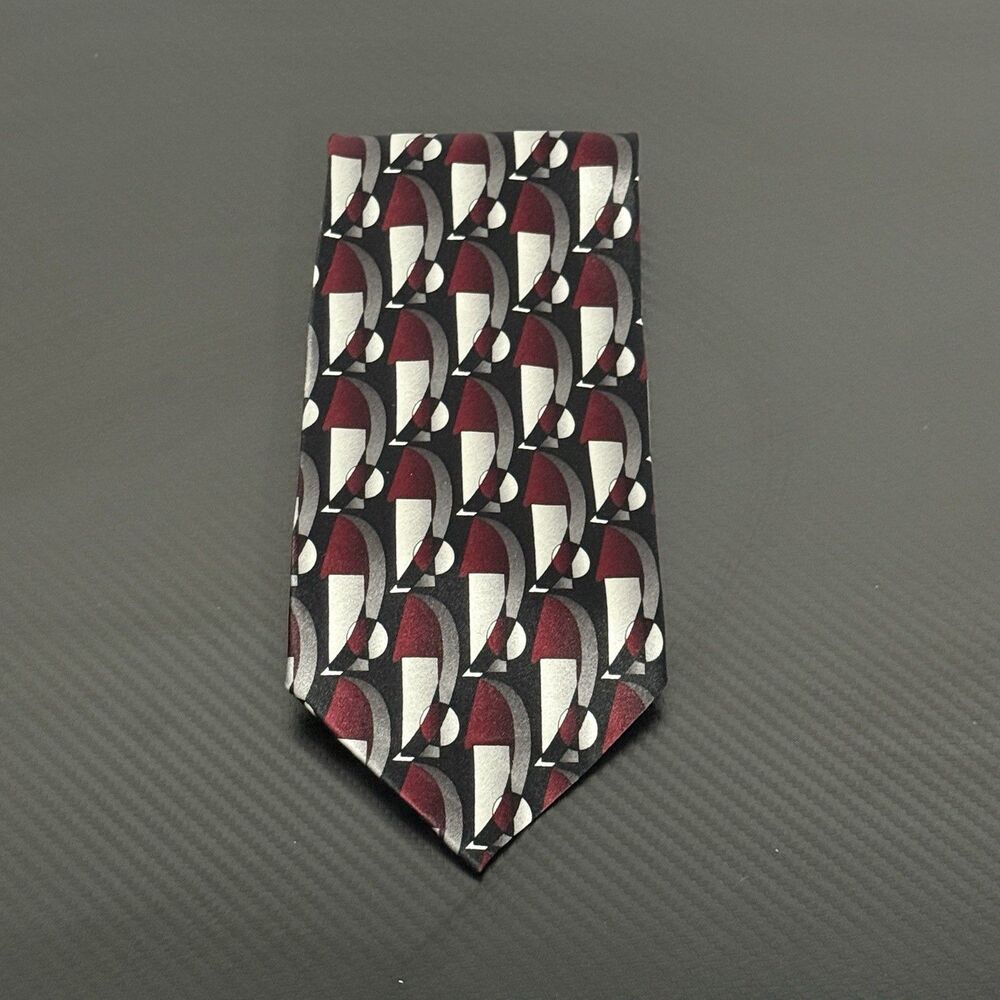 Mosaic Men's Silk Tie Geometric Patterns Handmade 100%‎ Silk - 4" x 58"
